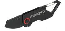Нож складной 34*110мм WORKPRO с карабином